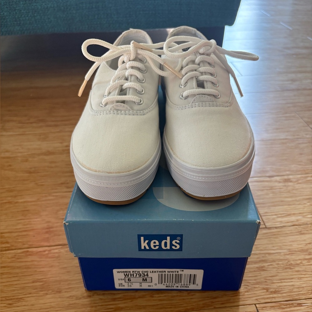 Keds Kids Classic White Sneakers